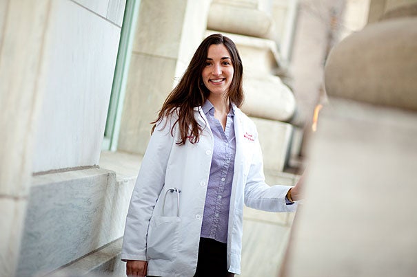 Harvard Medical School student Eva Mihalis went through two health crises at Harvard. With the help of adviser Beverly Woo, associate professor medicine, "I learned more facts than I can readily remember during my first year of medical school, but the lessons I learned from Dr. Woo stick with me. Through her example, I felt the difference that a caring doctor can make in a patient’s life. I began to learn what it means to be a good doctor."