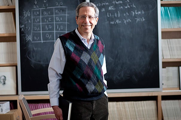 Eric Maskin, who returned to Harvard's Faculty of Arts and Sciences this semester as professor of economics, won the Nobel Prize in 2007 for his work in developing mechanism design theory.