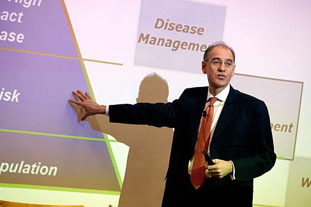 Rifat Atun, professor of international health management at Imperial College, London, said much progress has been made in improving global health, but future improvement depends on shifting the conversation from focusing on specific diseases to health platforms that buttress leadership, expand coverage of health services, and build health systems.