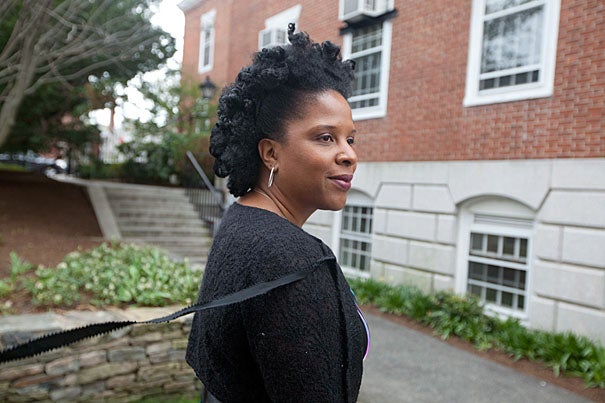 During her fellowship year at the Radcliffe Institute for Advanced Study, Tayari Jones has been working on her fourth in a series of novels set in her home city of Atlanta, including “Silver Sparrow,” which examines a complicated connection between two sisters, and “Leaving Atlanta,” based on the child murders there in 1979. 