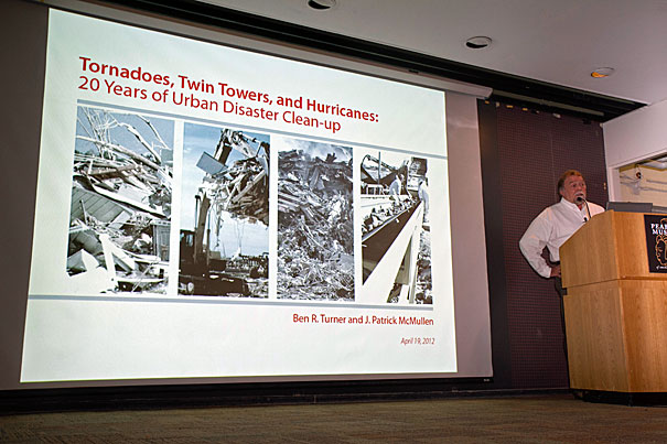 “For the past 20 years, Phillips & Jordan has been involved in some of the most prolific events this country has had the misfortune to experience,” said Ben R. Turner, president, in a recent Harvard talk, “Tornadoes, Twin Towers, and Hurricanes: 20 Years of Urban Disaster Clean-up.” 