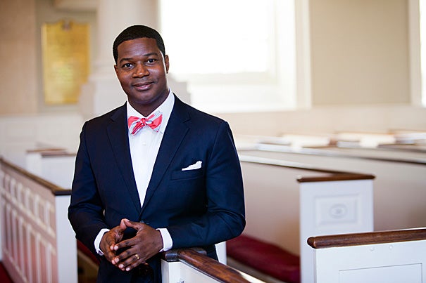 "To be considered for this position was an honor; to be selected is both exciting and humbling. I will do my utmost to continue the church’s tradition of intellectually challenging and spiritually nourishing preaching, its outreach to students of all faiths, and its impact well beyond Harvard Yard," said Jonathan L. Walton, who was named the Pusey Minister in the Memorial Church and Plummer Professor of Christian Morals today by President Drew Faust. 