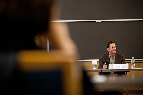 Ronald Heifetz, a senior lecturer at the Harvard Kennedy School, outlined some of the difficulties of using the case study method to teach students who come from across the globe, bringing with them various experiences and values. 
“You can’t assume the same standards apply,” Heifetz said. 