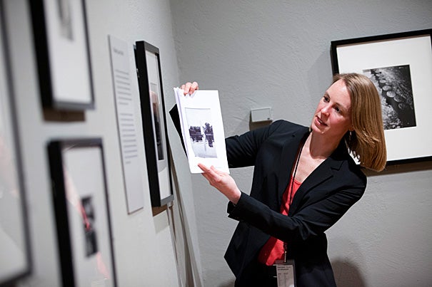 Curator Laura Muir (pictured) discussed the work of Lyonel Feininger. Known primarily as a painter,  Harvard Art Museums/Arthur M. Sackler’s fourth-floor gallery offers viewers a comprehensive look at his largely unknown photographic work in “Lyonel Feininger: Photographs, 1928-1939.” 