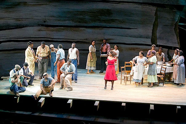 The A.R.T.'s “The Gershwins' Porgy and Bess” — a Tony Award winner for best musical revival — was nominated in 10 categories and also scored a best actress award for Audra McDonald’s (above, red dress) wrenching performance as Bess in the classic American opera. 