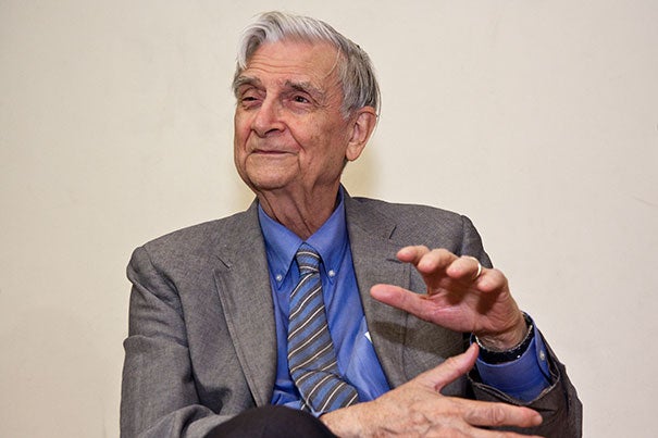 “In a special way it is the culmination of a long life and career that have led me to the same purpose of this prize: the harmonious coexistence of humanity and the natural world,” said E.O. Wilson, after being named the recipient of the 20th annual International Cosmos Prize by Japan’s Expo ’90 Foundation.