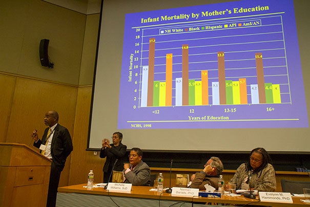 “It is a social justice issue,” said Norman Professor of Public Health at the Harvard School of Public Health David Williams of health disparities in minority communities, at a University-wide symposium at the Center for Government and International Studies’ Tsai Auditorium Thursday.