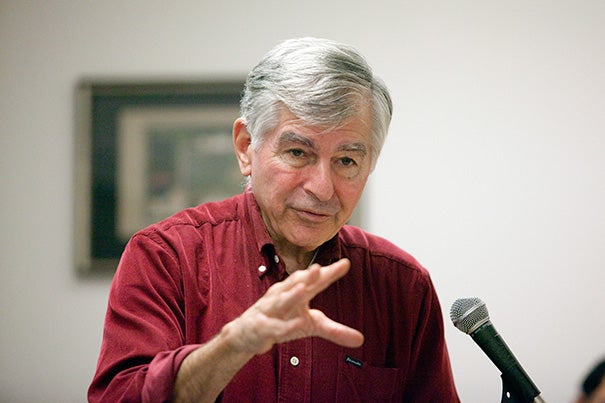 “We’re in a big economic hole, and we’re going to get out of it, but austerity can’t get you out of a recession. I don’t know why we have to learn this lesson over and over again. It just doesn’t work,” Michael Dukakis, a former three-term governor of Massachusetts, told his Harvard audience.