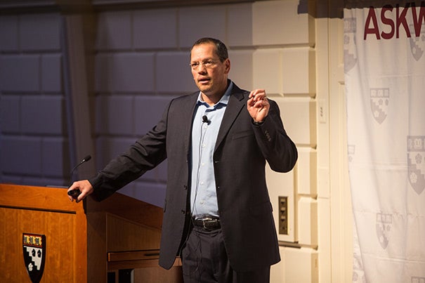 “Teachers do the most important job in the world, and one of the hardest,” author and educator Doug Lemov told a packed audience Thursday evening in the Harvard Graduate School of Education’s Longfellow Hall. 