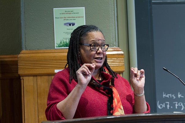 “All humans have differences. Why is it so hard to leave it at that? Why can’t that answer be the definitive end one about our differences?” wondered Harvard College Dean Evelynn M. Hammonds at a Sever Hall book talk on Friday. 