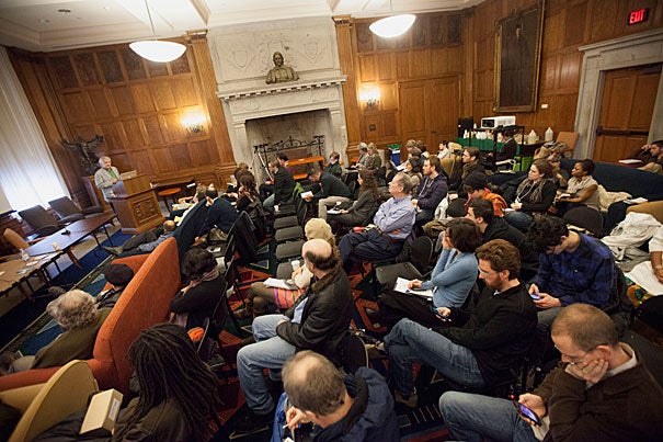 Harvard graduate students discussed issues of appropriation and collaboration during  the “Africa Remix: Producing and Presenting African Musics Abroad” conference. Due to Friday's blizzard, the daylong conference was cut short, but still drew an impressive crowd to the Barker Center.