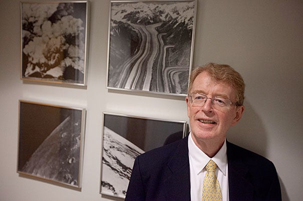 Global climate change, extreme weather, and national security are connected, according to a study co-authored by Harvard Professor Michael McElroy (pictured) and D. James Baker, a former administrator of the National Oceanic and Atmospheric Administration.