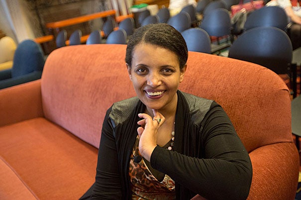 “I was in prison because I spoke,” said Birtukan Midekssa, a Harvard Scholar at Risk who spent 41 months of her life in Ethiopian prison.  