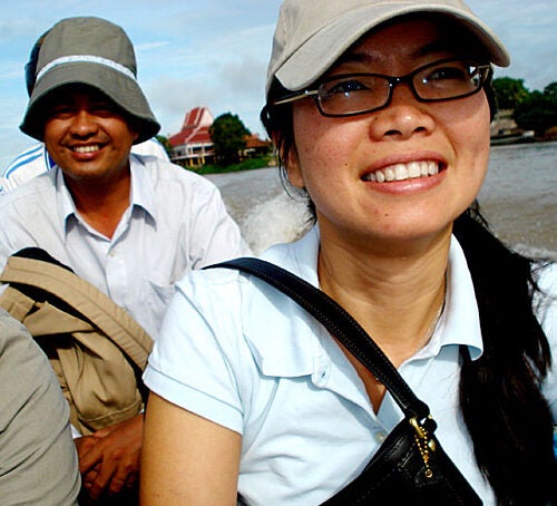 “We have people say: ‘We want to know what happened to our family,’ ” said Phuong Pham, a research scientist at Harvard (pictured in Cambodia in 2008). Pham and fellow Harvard researcher Patrick Vinck have been conducting surveys of Cambodians’ attitudes toward trials of former Khmer Rouge officials. The trials — Extraordinary Chambers in the Courts of Cambodia — are currently under way.