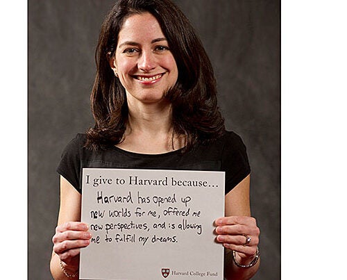 At a Volunteer Voices event this spring, Deborah Elitzur ’96 writes about why she gives to Harvard.