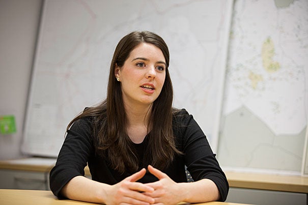 “You’re talking about basically an area closed off to the outside world,” said Brittany Card, a coordinator of data analysis in the Harvard Humanitarian Initiative’s Signal Program on Human Security and Technology. Card and Ziad Al Achkar, a Signal Program analyst, co-authored a report on conditions in the war-torn border region between Sudan and South Sudan. 

