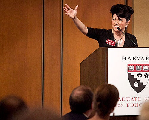 Harvard, said Nancy Gutierrez, took her “from being a good leader to a highly skilled, thoughtful, and reflective leader.” Gutierrez, along with 20 other women and men, are the first graduates of an interdisciplinary Harvard program designed to create a corps of leaders to transform the nation’s public school system.