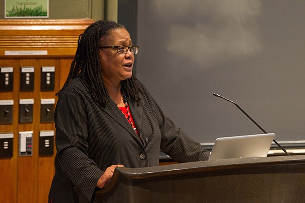 Harvard College Dean Evelynn M. Hammonds will step down as dean on July 1. She has chosen to return to teaching and research in the departments of the History of Science and African and African American Studies.