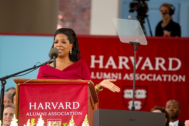 Oprah Winfrey offering advice to the Class of 2013: "If you're willing to listen to, be guided by, that still small voice that is the G.P.S. within yourself — to find out what makes you come alive — you will be more than okay. You will be happy ..."