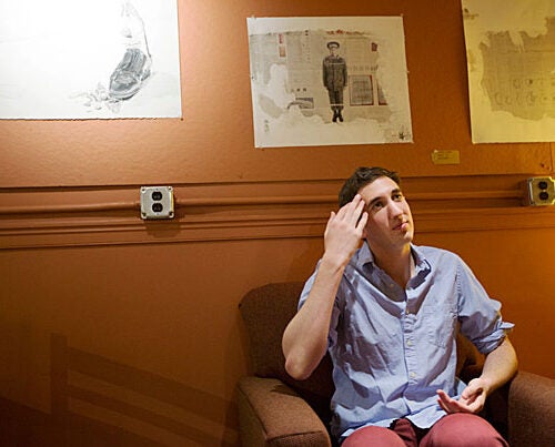 “I like doing things my own way,” said graduating senior Jesse Kaplan one recent afternoon as he set up chairs in Cabot Café, the cozy study spot and performance space that he launched two years ago in the Cabot House basement. 
