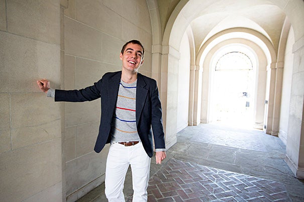 Prague native Jirka Jelinek ’13 surpassed hardship and poverty to come to Harvard. As his way to pay it forward, he volunteered each year to orient freshmen arriving from other countries, a reminder of the combined awe and confusion he felt when he first walked into Harvard Yard, carrying one suitcase.