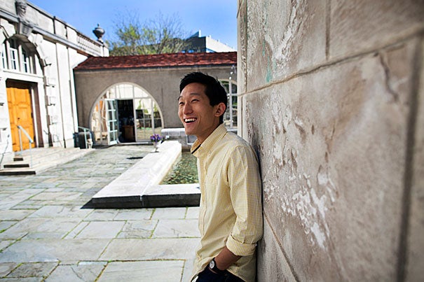 Scott Yim '13 blogged about his student experiences for the Harvard College Office of Admissions and Financial Aid, gave tours through the Crimson Key Society, participated in this year’s “Virtual Visitas,” and earlier this year he was elected second marshal for the Class of 2013, a lifelong position that carries into alumni life. “This place has been very good to me,” he said. 