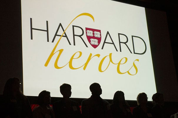 Harvard Heroes are celebrated in a ceremony at Sanders Theatre June 13.