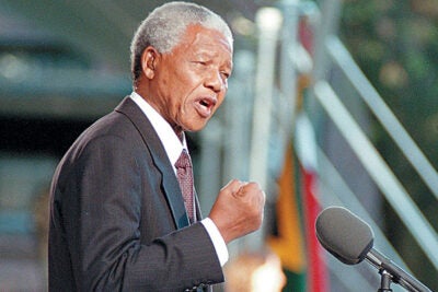 In September 1998, Nelson Mandela delivered a speech during a special ceremony at Harvard, where he was awarded an honorary degree. 