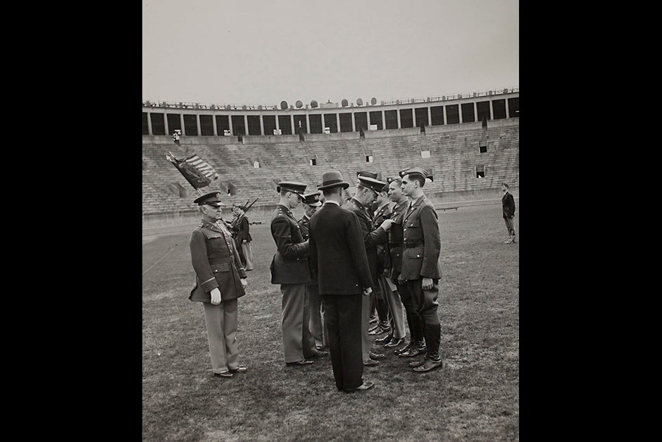 Harvard University Archives image. Inscription reads, "Army, July 1943." Stephanie Mitchell/Harvard Staff Photographer