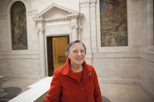 “I’ve been associated with Harvard for a large part of my adult life in one way or another, and I thought, ‘Gosh, if there’s a way I can help bring this institution together, I would like to do it,’ ” said Sarah Thomas, the vice president of Harvard Library, who is also the newly appointed Roy E. Larsen Librarian of the Faculty of Arts and Sciences.