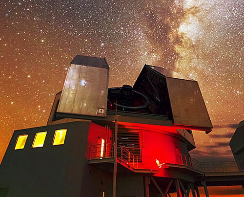 The Magellan telescope (pictured) christened “Clay” after astronomer Landon Clay, a Harvard graduate and philanthropist, is one of the two large Magellan telescopes at the Las Campanas Observatory in Chile. 