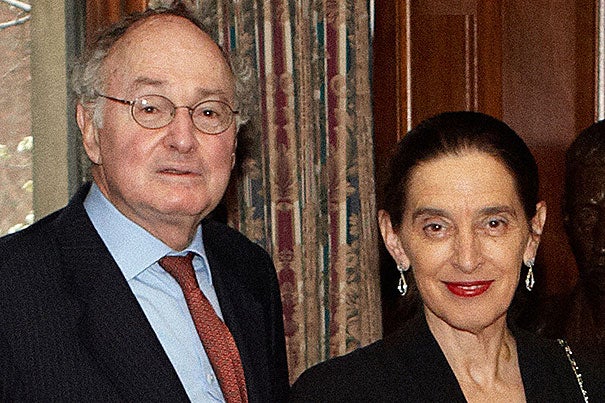 The Harvard School of Public Health has received $12.5 million from the Charina Endowment Fund and Richard L. (M.B.A. ’59) and Ronay Menschel of New York City.