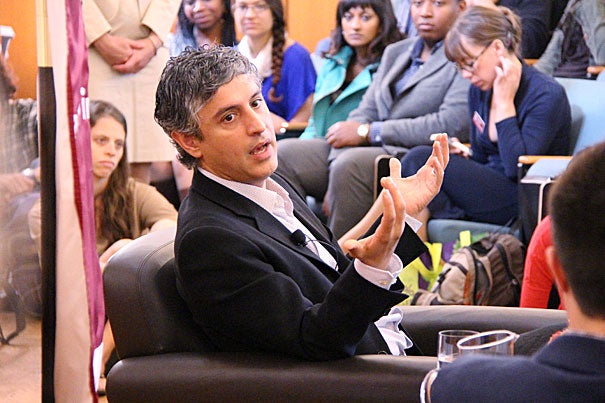 “The problem with discussing religion is that everyone thinks they are an expert … If you read the Bible, you’re an expert on religion. When the news media have a conversation about the climate, they bring on a climate scientist. But when they want to talk about religion, they bring on some activist or religious leader, not an expert on religion,” said Reza Aslan, M.T.S. ’99, author of “Zealot: The Life and Times of Jesus of Nazareth.” 