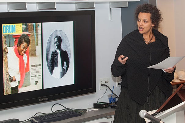Renée Mussai (pictured) and Mark Sealy selected 200 photographs for "The Paris Albums 1900: W.E.B Du Bois" exhibition (photo 1). The images were among the 363 originally displayed by Du Bois at the Paris Exposition Universelle in 1900. "Du Bois was mounting this exhibition to fight back visually against images of black people as animals, bestial, deracinated, ignorant," said Henry Louis Gates Jr. (photo 2).