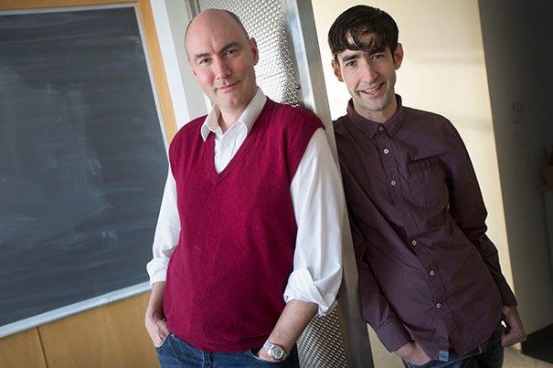 Harvard Professor Martin Nowak (left) and Benjamin Allen, an assistant professor at Emmanuel College, along with Pellegrino University Professor Emeritus E.O. Wilson, have discovered that the theory of inclusive fitness is mathematically flawed. 