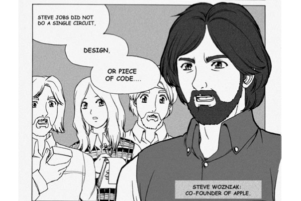 A famed clash between Apple co-founders Steve Wozniak and Steve Jobs has been freshly recast for today’s image-centric student as a Japanese manga-style graphic novel, one of only four such cases published by Harvard Business Review Press.