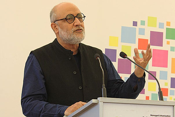 A recent conference focusing on Pakistan brought together urban design professionals, government officials, and academics from across Pakistan and elsewhere in South Asia, including India and Bangladesh. Rahul Mehrotra (pictured), chairman of the Graduate School of Design’s Department of Urban Planning and Design, was one of the conference organizers.