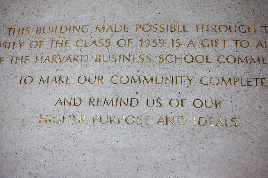 Inscribed in the wall at the entrance is the committee members’ vision for the quiet space.