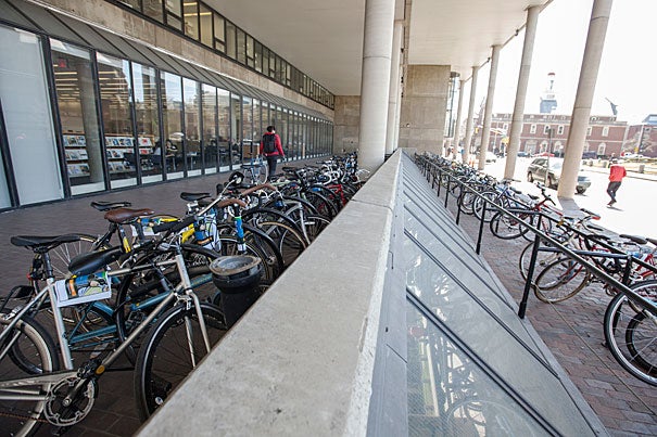 Bikes are big on campus, especially at the Graduate School of Design. On Earth Day, the Office for Sustainability will host a bike-safety check in the Science Center Plaza as part of its Earth Day Bonanza. 