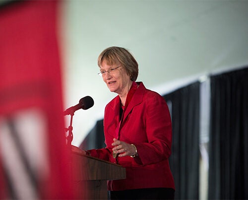 “I worry that a complacency is emerging in our society about the place of women, a complacency that too easily forgets that things were once otherwise and there is still a considerable way to go in American society,” said President Drew Faust, who before becoming president of Harvard was dean of the Radcliffe Institute. Faust was honored with the Radcliffe Medal during its annual fete.
