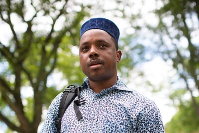 “This is an African hat,” said West Africa-born Boubacar Diakite, a professor in the Department of African Studies. “Once you reach 40, you wear it every day. It’s a sign of wisdom.”