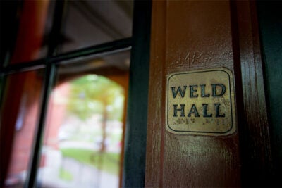 As freshmen move into dorms in and around the Yard, fellow students, faculty, and administrators offer tips on how best to adjust to the Harvard experience. Weld Hall, built in 1870, is among the freshmen dorms that will be filling up during Monday's move-in day.