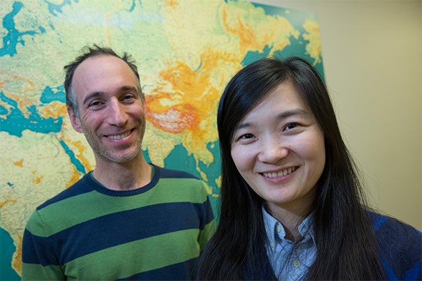 Starting with a 45,000-year-old Siberian thighbone, research by Qiaomei Fu (right), a postdoctoral fellow at Harvard Medical School, and Professor David Reich has narrowed the window of time when Neanderthals and humans crossbred. “Even if we cannot be sure of whether all the interbreeding occurred at once, the big picture is that we can be sure that the recent ancestors of this individual interbred with Neanderthals,” said Fu.