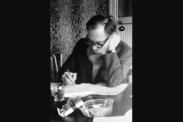 Oct. 25 marked the centennial of the poet John Berryman, who was Harvard's Briggs-Copeland Lecturer on English from 1940 to 1943. Berryman jumped from the Washington Avenue Bridge in Minneapolis in 1972 at the age of 57. 