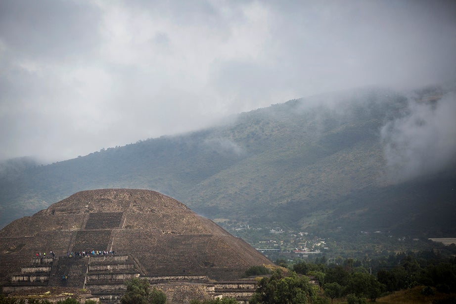 The Temple of the Moon in Teotihuacan. Stephanie Mitchell/Harvard Staff Photographer