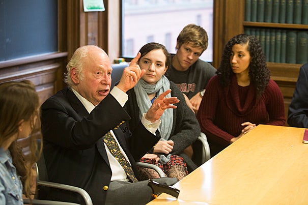 Nobel winner Steven Weinberg brought his thoughts on a “theory of everything” to the Physics Department’s Lee Historical Lecture.