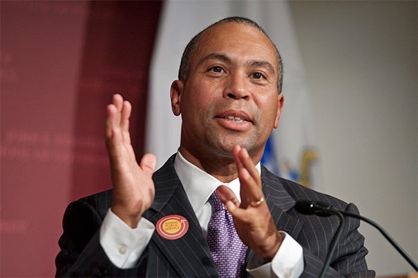 Former Massachusetts Gov. Deval L. Patrick, who recently concluded two terms, will be the principal speaker at the Afternoon Exercises of Harvard’s 364th Commencement in May.