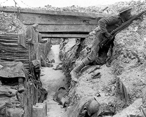 The Mellon Seminar Fellows will present “In Our Time: The Great War at 100,” Feb. 12-13. December and January marked the 100th anniversary of the World War I Christmas truce that lasted well beyond the holiday in some sectors of the front. Pictured is a  trench occupied by British soldiers, July 1916.