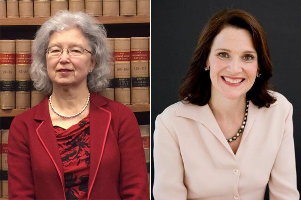 Karen Nelson Moore ’70, J.D. ’73 (left), has been named president of Harvard University’s Board of Overseers for 2015-16. Diana Nelson ’84 will serve as vice chair of the board's executive committee.