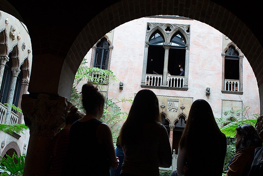 The first stop was the iconic courtyard.
